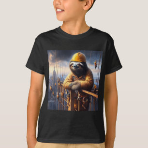 Slot beim Arbeiten mit Hochstahl T-Shirt