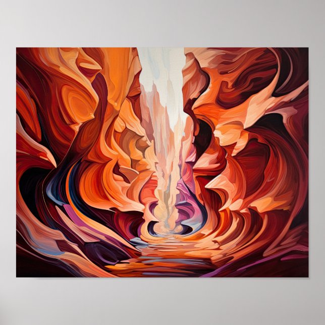 Slot Canyons Utah Landschaft Art Printing Poster (Vorne)