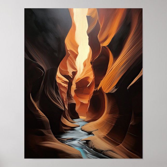 Slot Canyons Utah Landschaft Art Printing Poster (Vorne)