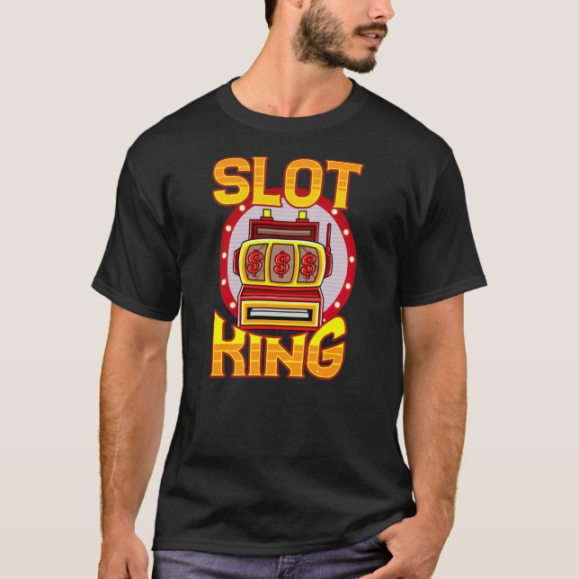 Slot Machine Las Vegas Slot King Gamble Win T-Shirt (Vorderseite)