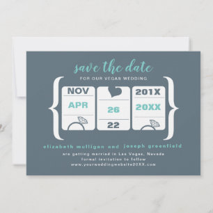 Slot Machine Save the Date - Hochzeit