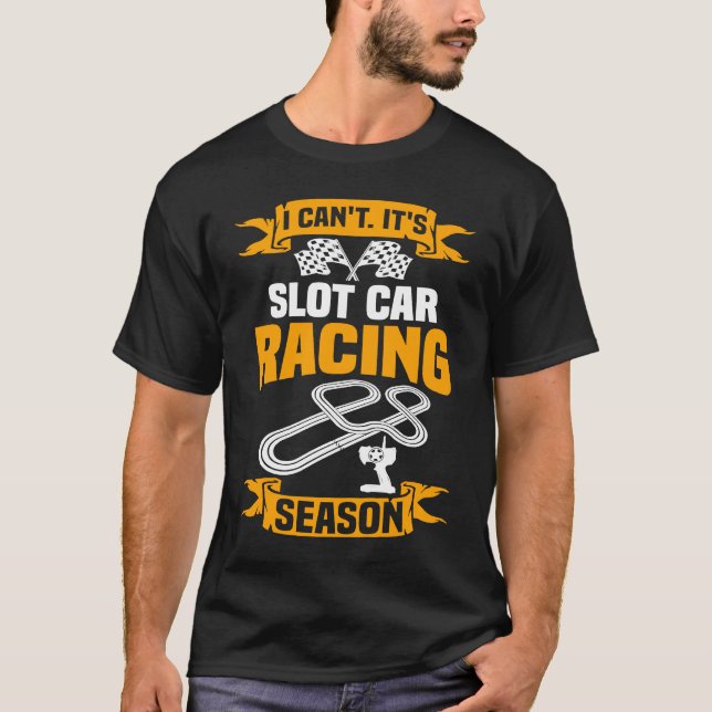 Slotcar Racing Rennbahn & Slot Cars T-Shirt (Vorderseite)