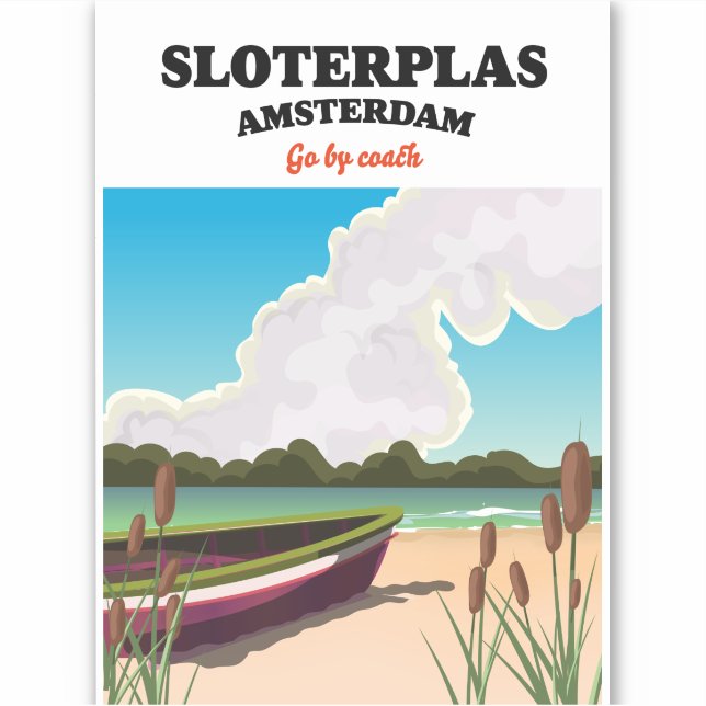 Sloterplas Amsterdam Aufkleber (Vorderseite)
