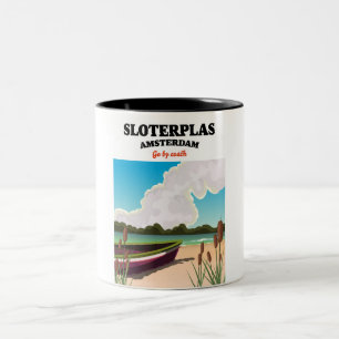 Sloterplas Amsterdam Zweifarbige Tasse