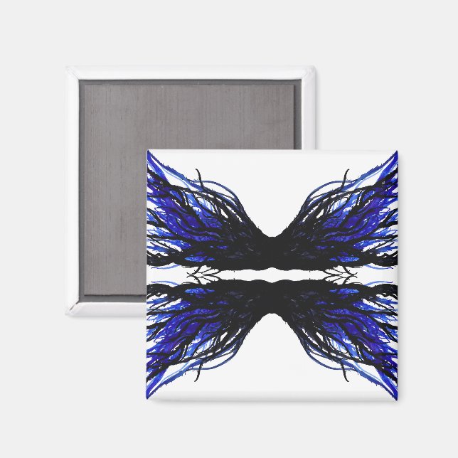 Sloth Abstract 7 Deadly Sins Alcohol Ink Art Magnet (Vorderseite/Rückseite)