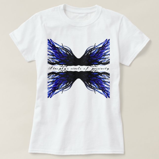 Sloth Abstract 7 Deadly Sins Alcohol Ink Art T-Shirt (Design vorne)