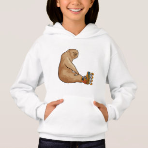 Sloth als Inline-Skater mit Inline-Skaten Hoodie
