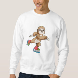 Sloth als Skater mit Inline-Skaten Sweatshirt