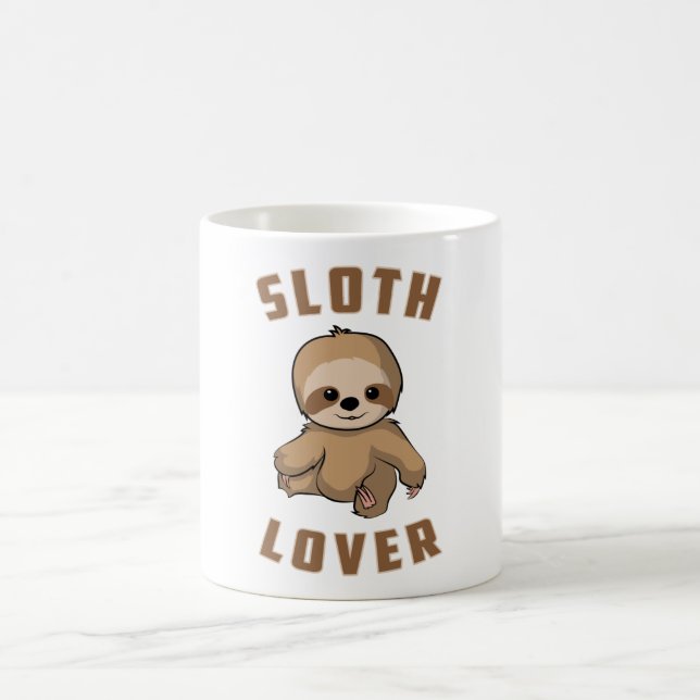 Sloth Animal Lazy Sloths Tired Sleeping Funny Gift Kaffeetasse (Mittel)