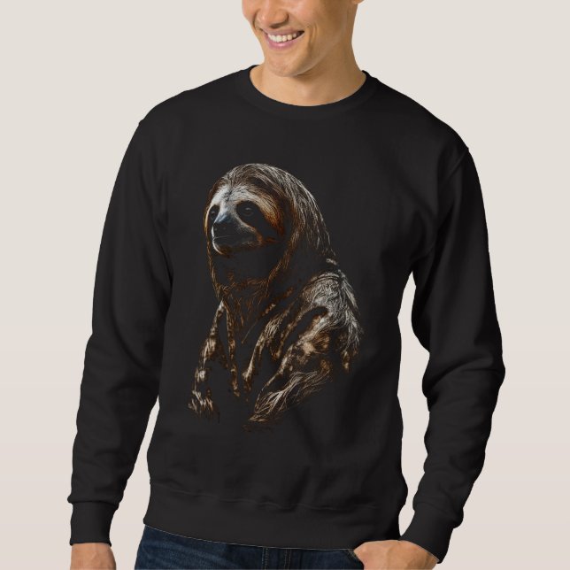 Sloth artwork  animal  animal sloth 9 sweatshirt (Vorderseite)
