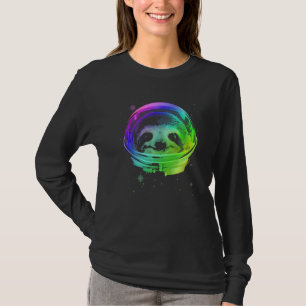 Sloth Astronaut in Weltraumhelm T-Shirt