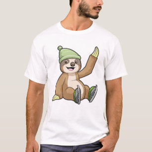 Sloth at Ice Skaten mit Ice-Skaten T-Shirt