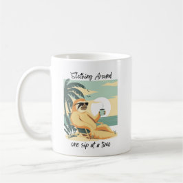 Sloth auf der Beach Coffee Tasse