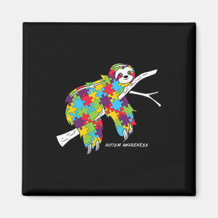 Sloth Autismus Awareness Magnet