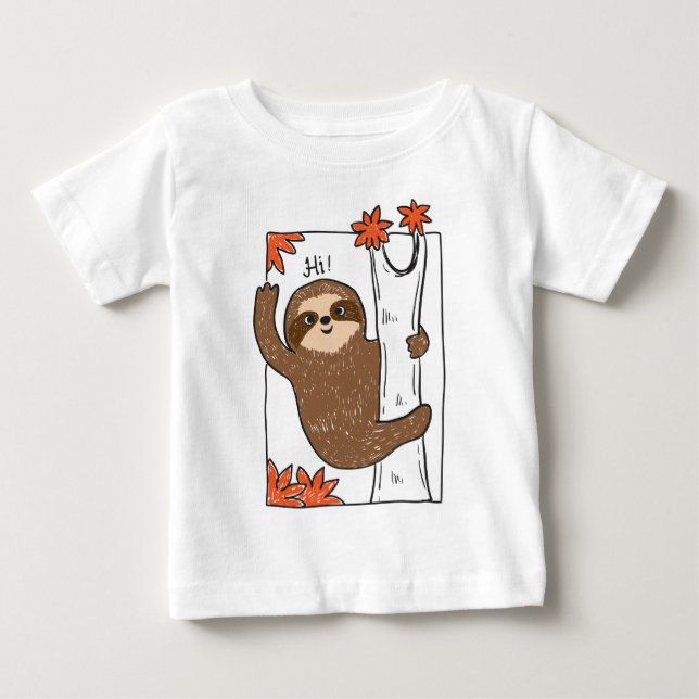 Sloth Baby T-shirt (Vorderseite)