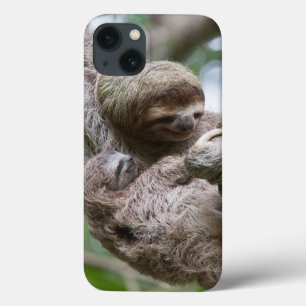 Sloth Baby with Mother Hanging from a Tree Case-Mate iPhone Hülle