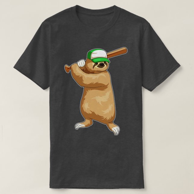 Sloth Baseball Baseball T-Shirt (Design vorne)