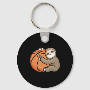 Sloth Basketball Player Sports Animal Lover Schlüsselanhänger