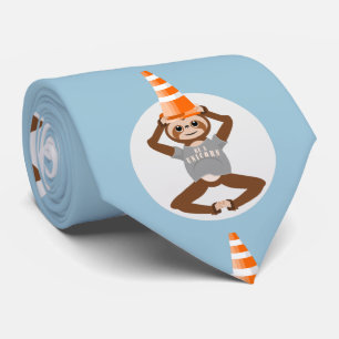 Sloth Be Einhorn Road Cone Krawatte