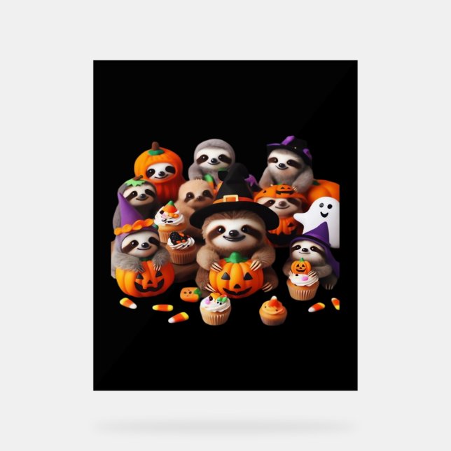 Sloth Beautiful Faulheit Klassischer T - Shirt Acrylschild (Vorderseite)