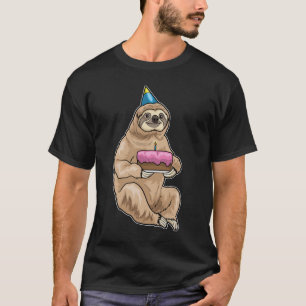 Sloth Birthday Cake T-Shirt