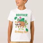 Sloth Birthday Kinder Shirts Brother<br><div class="desc">Feiern Sie Geburtstag mit diesem besonderen T - Shirt,  dem besonderen und personalisierten Design</div>