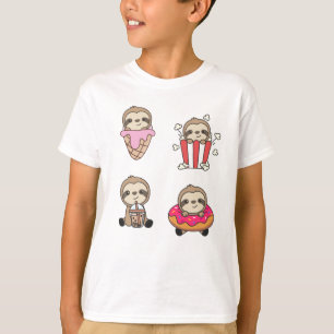 Sloth Candy Bubble Tee Popcorn Donut Sweet