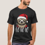 Sloth Christmas Eve Lazy Animal Santa Claus Xmas D T-Shirt<br><div class="desc">Sloth Christmas Eve Lazy Animal Santa Claus Xmas Day</div>