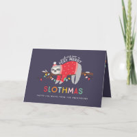 Sloth Christmas Foto Holiday