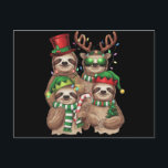 Sloth Christmas Merry Slothmas Sloth Lover Geschen Feiertagspostkarte<br><div class="desc">Sloth Christmas Merry Slothmas Sloth Lover Geschenk</div>