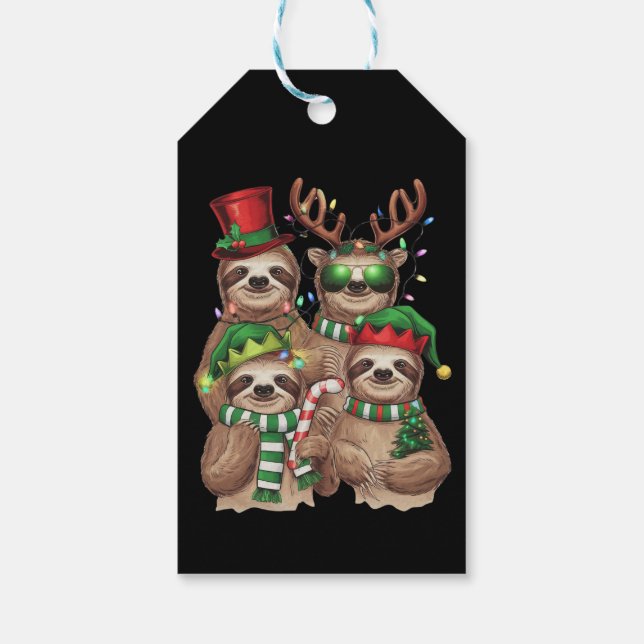 Sloth Christmas Merry Slothmas Sloth Lover Geschen Geschenkanhänger (Rückseite)