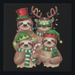 Sloth Christmas Merry Slothmas Sloth Lover Geschen Künstlicher Leinwanddruck<br><div class="desc">Sloth Christmas Merry Slothmas Sloth Lover Geschenk</div>