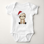 Sloth Christmas Snow Winter Animals Sloths Baby Bo Strampler<br><div class="desc">Der Lustschwung mit sanfter Beleuchtung. Hübsche Tiere mit Geschenken und Schnee zu den Ferien. Auch lustig für Weihnachten im Juli. Fehler sind süße Tiere und perfekt zu Weihnachten.</div>