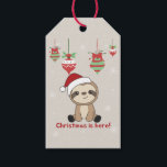 Sloth Christmas Snow Winter Animals Sloths Gift Ta Geschenkanhänger<br><div class="desc">Der Faultier für Weihnachten mit Lichtern aus Märchen. Hübsche Tiere mit Geschenken und Schnee für den Urlaub. Auch lustig für Weihnachten im Juli. Slots sind niedliche Tiere und perfekt zu Weihnachten.</div>