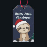 Sloth Christmas Snow Winter Animals Sloths Gift Ta Geschenkanhänger<br><div class="desc">Der Faultier für Weihnachten mit Lichtern aus Märchen. Hübsche Tiere mit Geschenken und Schnee für den Urlaub. Auch lustig für Weihnachten im Juli. Slots sind niedliche Tiere und perfekt zu Weihnachten.</div>