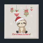 Sloth Christmas Snow Winter Animals Sloths Magnet<br><div class="desc">Der Faultier für Weihnachten mit Lichtern aus Märchen. Hübsche Tiere mit Geschenken und Schnee für den Urlaub. Auch lustig für Weihnachten im Juli. Slots sind niedliche Tiere und perfekt zu Weihnachten.</div>