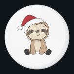 Sloth Christmas Snow Winter Animals Sloths Magnet<br><div class="desc">Der Lustschwung mit sanfter Beleuchtung. Hübsche Tiere mit Geschenken und Schnee zu den Ferien. Auch lustig für Weihnachten im Juli. Fehler sind süße Tiere und perfekt zu Weihnachten.</div>