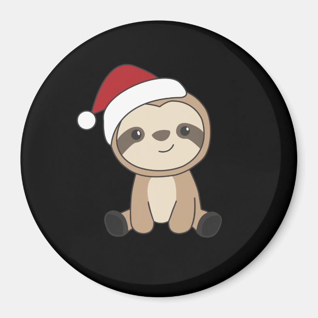 Sloth Christmas Snow Winter Animals Sloths Magnet (Vorne)