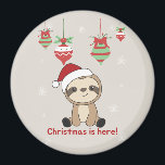 Sloth Christmas Snow Winter Animals Sloths Magnet<br><div class="desc">Der Faultier für Weihnachten mit Lichtern aus Märchen. Hübsche Tiere mit Geschenken und Schnee für den Urlaub. Auch lustig für Weihnachten im Juli. Slots sind niedliche Tiere und perfekt zu Weihnachten.</div>