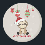 Sloth Christmas Snow Winter Animals Sloths Magnet<br><div class="desc">Der Faultier für Weihnachten mit Lichtern aus Märchen. Hübsche Tiere mit Geschenken und Schnee für den Urlaub. Auch lustig für Weihnachten im Juli. Slots sind niedliche Tiere und perfekt zu Weihnachten.</div>