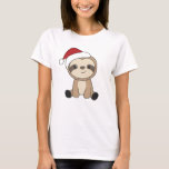 Sloth Christmas Snow Winter Animals Sloths T - Shi T-Shirt<br><div class="desc">Der Lustschwung mit sanfter Beleuchtung. Hübsche Tiere mit Geschenken und Schnee zu den Ferien. Auch lustig für Weihnachten im Juli. Fehler sind süße Tiere und perfekt zu Weihnachten.</div>