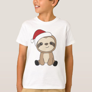 Sloth Christmas Snow Winter Animals Sloths T - Shi T-Shirt