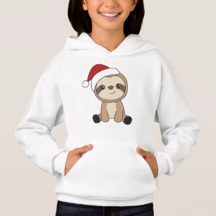 Sloth Christmas Snow Winter Animals Slots Hoodie