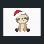 Sloth Christmas Snow Winter Animals Slots Postkarte<br><div class="desc">Der Lustschwung mit sanfter Beleuchtung. Hübsche Tiere mit Geschenken und Schnee zu den Ferien. Auch lustig für Weihnachten im Juli. Fehler sind süße Tiere und perfekt zu Weihnachten.</div>