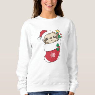 Sloth Christmas Snow Winter Animals Slots Sweatshirt