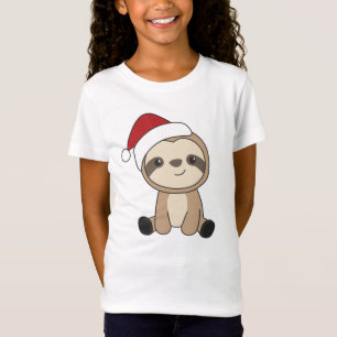 Sloth Christmas Snow Winter Animals Slots T-Shirt