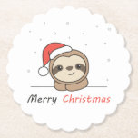 Sloth Christmas Snow Winter Animals Slots Untersetzer<br><div class="desc">Der Faultier zu Weihnachten mit einer Weihnachtsmannmütze. Hübsche Tiere mit Geschenken und Schnee für den Urlaub. Ein süßes Weihnachtsgrüßen. Slots sind niedliche Tiere und perfekt zu Weihnachten.</div>