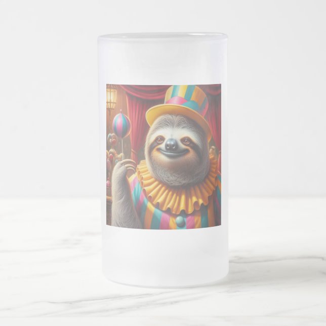 Sloth Clown Mattglas Bierglas (Mittel)