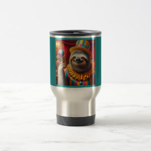 Sloth Clown Reisebecher