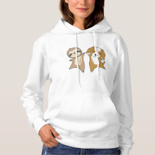 Sloth Cocker Spaniel Hund Animal Lovers Sloths Hoodie